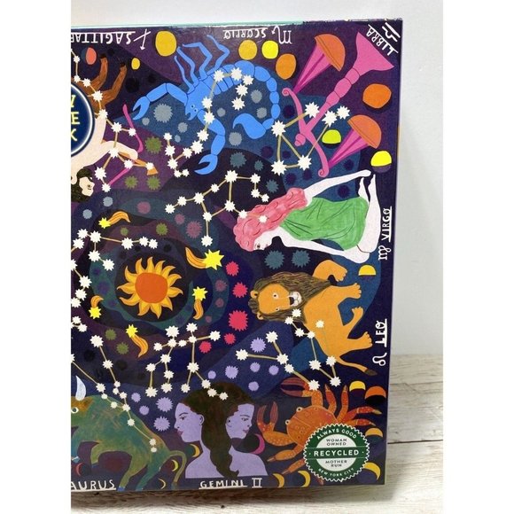 Zodiac Puzzle 1000pc Glow in the Dark Puzzle Fun Astrology Puzzle Multi-Color - Picture 5 of 12